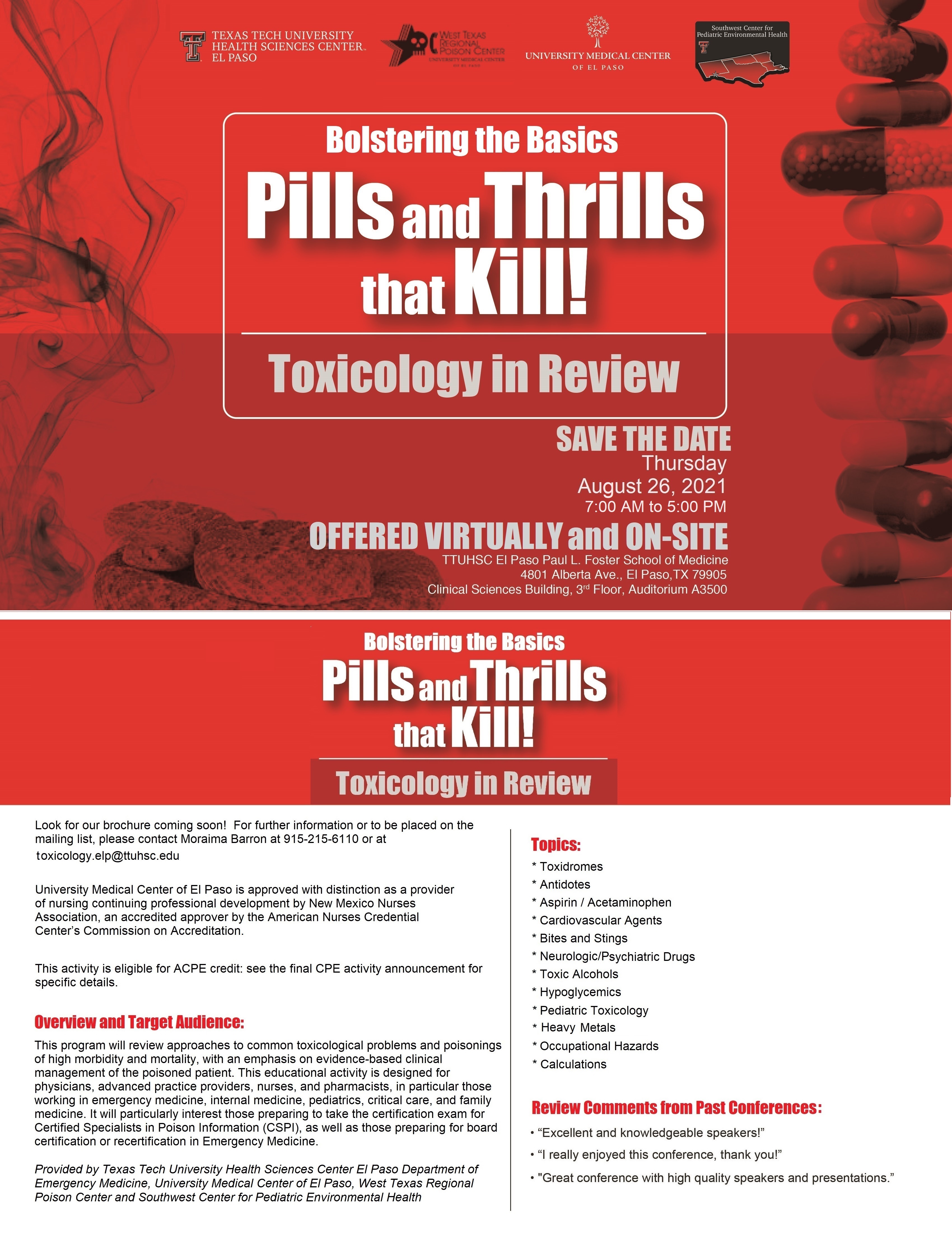 7th Annual Pills and Thrills that Kill!