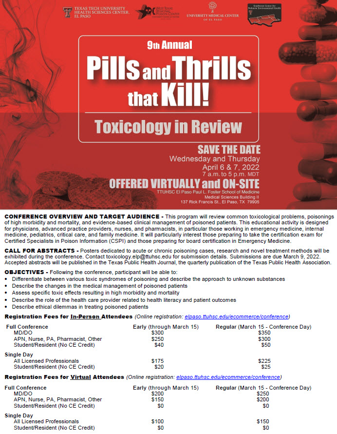 9th Annual Pills and Thrills that Kill!