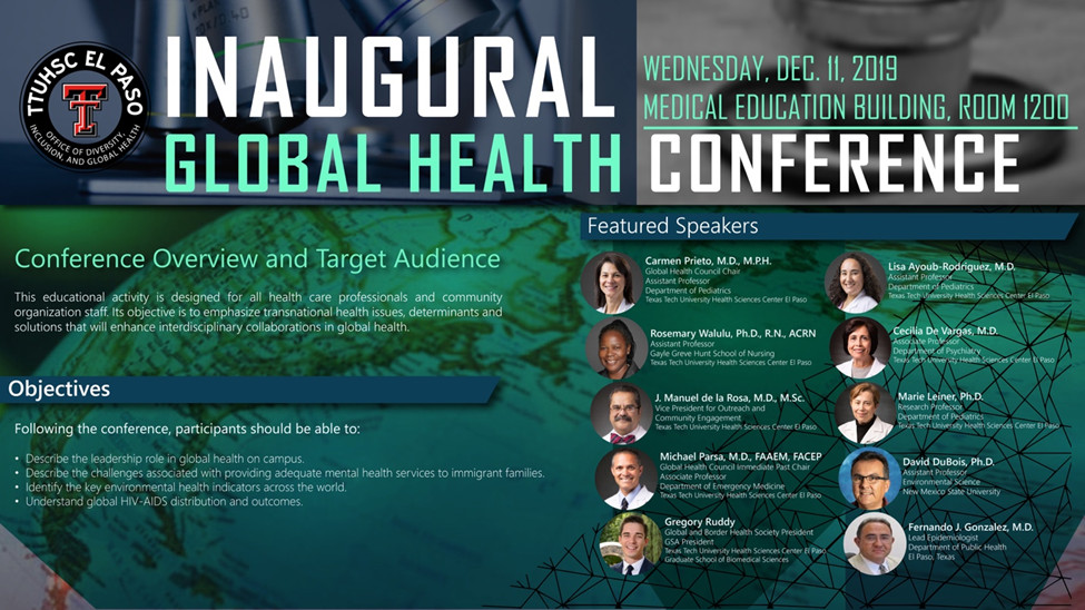 Global health Conference Flyer 2019
