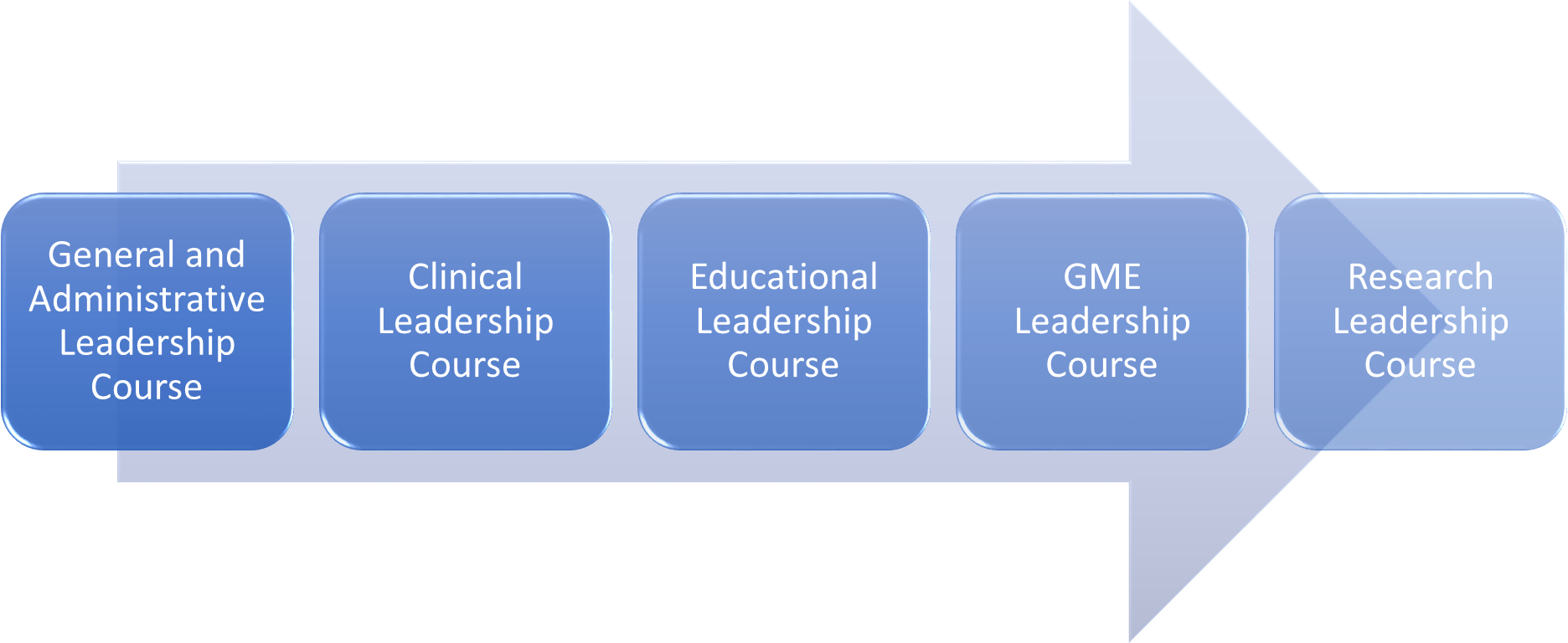 General and Administrative Leadership, Clinical Leadership Course, Educational Course, GME Leadership Course, Research Leadership Course